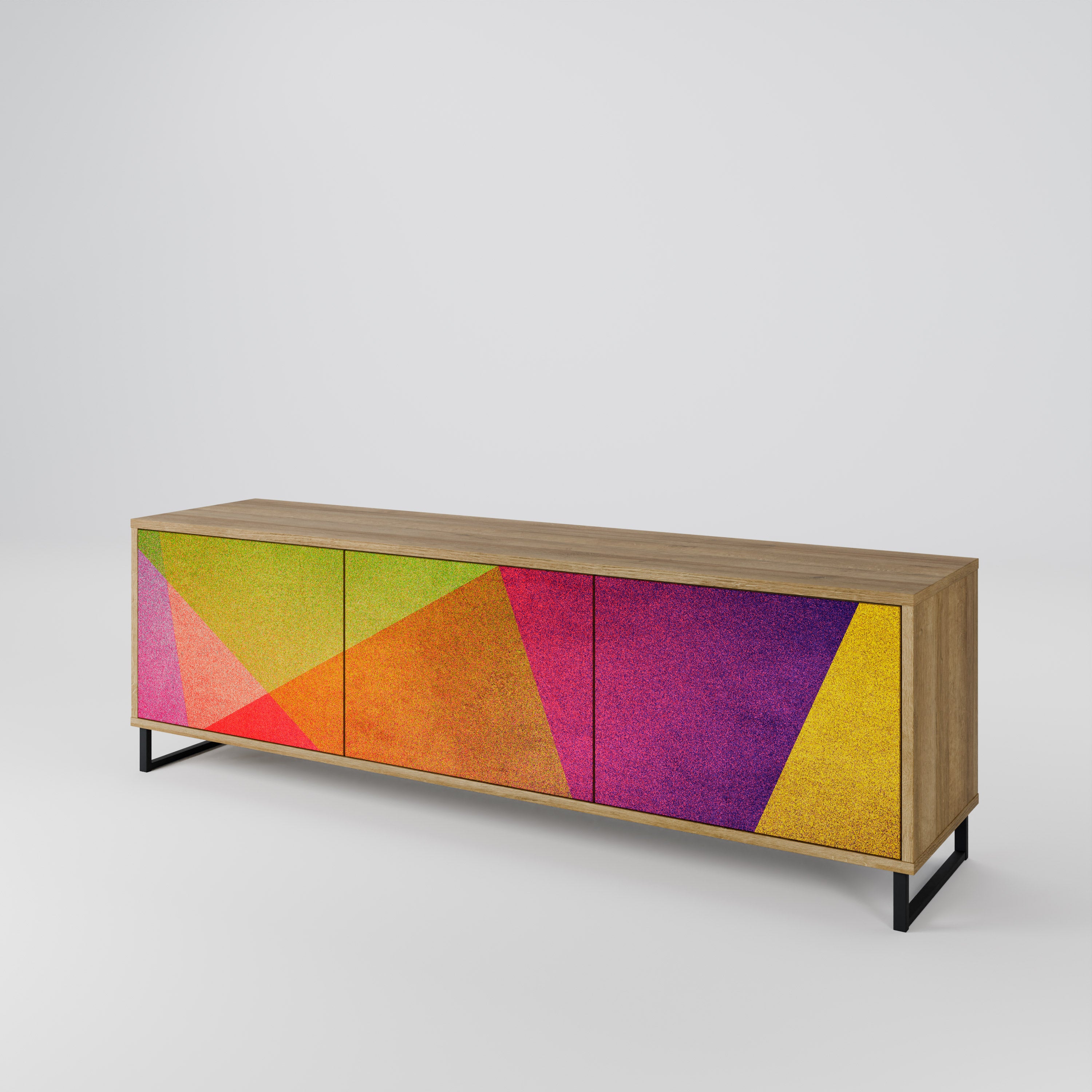 VIVID GEOMETRY Móvel de TV de 3 Portas