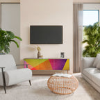 VIVID GEOMETRY Móvel de TV com 3 Portas em Efeito Carvalho