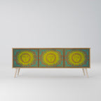 SUNSHINE EULOGY Móvel de TV com 3 Portas em Efeito Carvalho