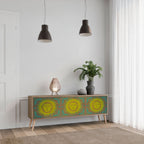 SUNSHINE EULOGY Móvel de TV com 3 Portas em Efeito Carvalho