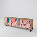 GOSSAMER ECHOES Móvel de TV com 3 Portas em Efeito Carvalho