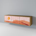 LUMINOUS SUNLIGHT Móvel de TV com 3 Portas em Efeito Carvalho