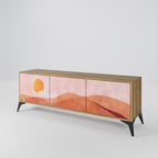 LUMINOUS SUNLIGHT Móvel de TV com 3 Portas em Efeito Carvalho