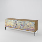 MOSAIC OF COLORS Móvel de TV com 3 Portas em Efeito Carvalho