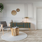 LINEOUT SPECTRUM Móvel de TV com 3 Portas em Efeito Carvalho