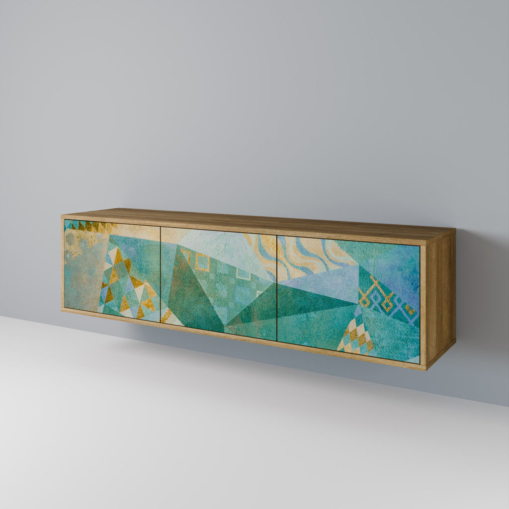 SPECTRUM SPLENDOR Móvel de TV com 3 Portas em Efeito Carvalho