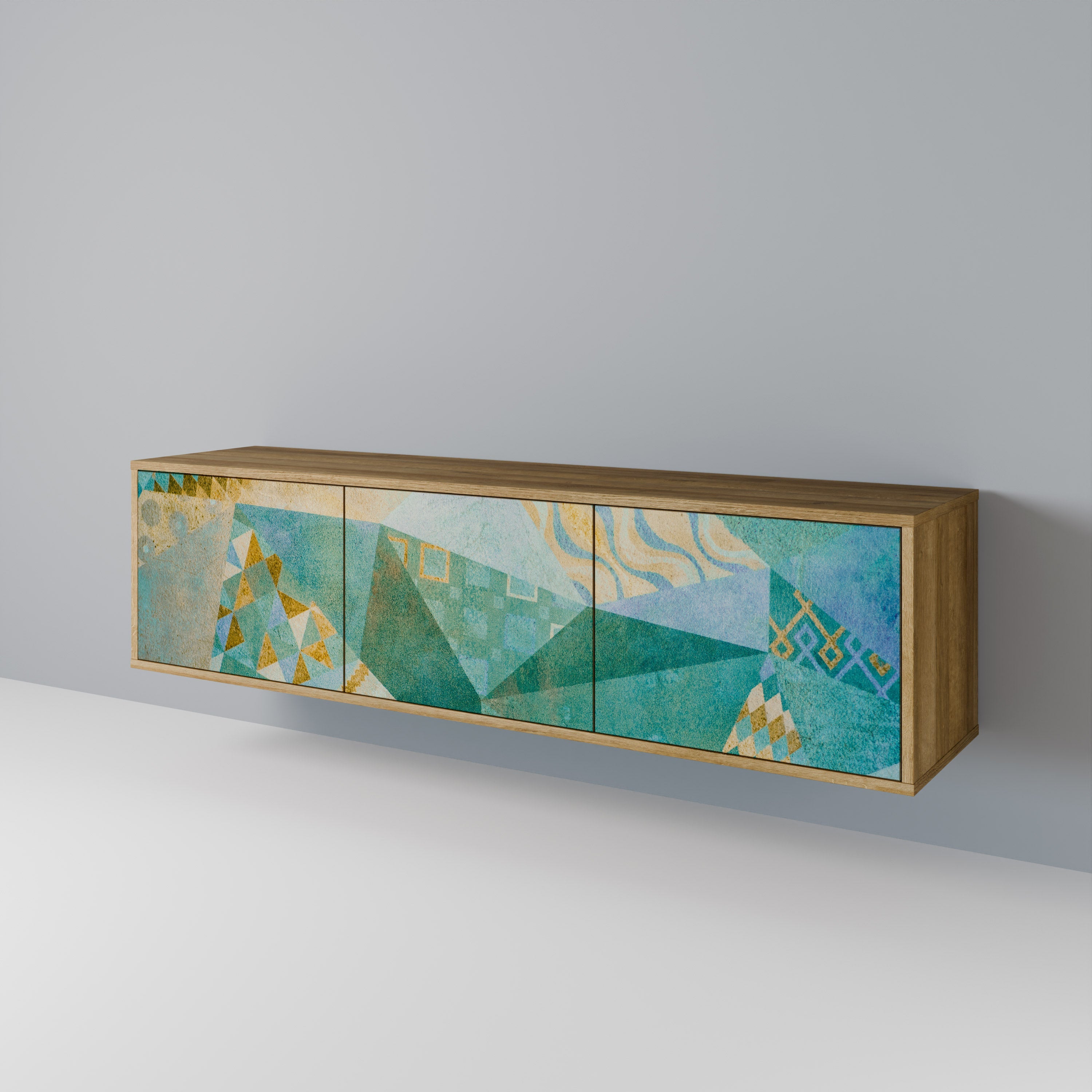 SPECTRUM SPLENDOR Móvel de TV com 3 Portas em Efeito Carvalho