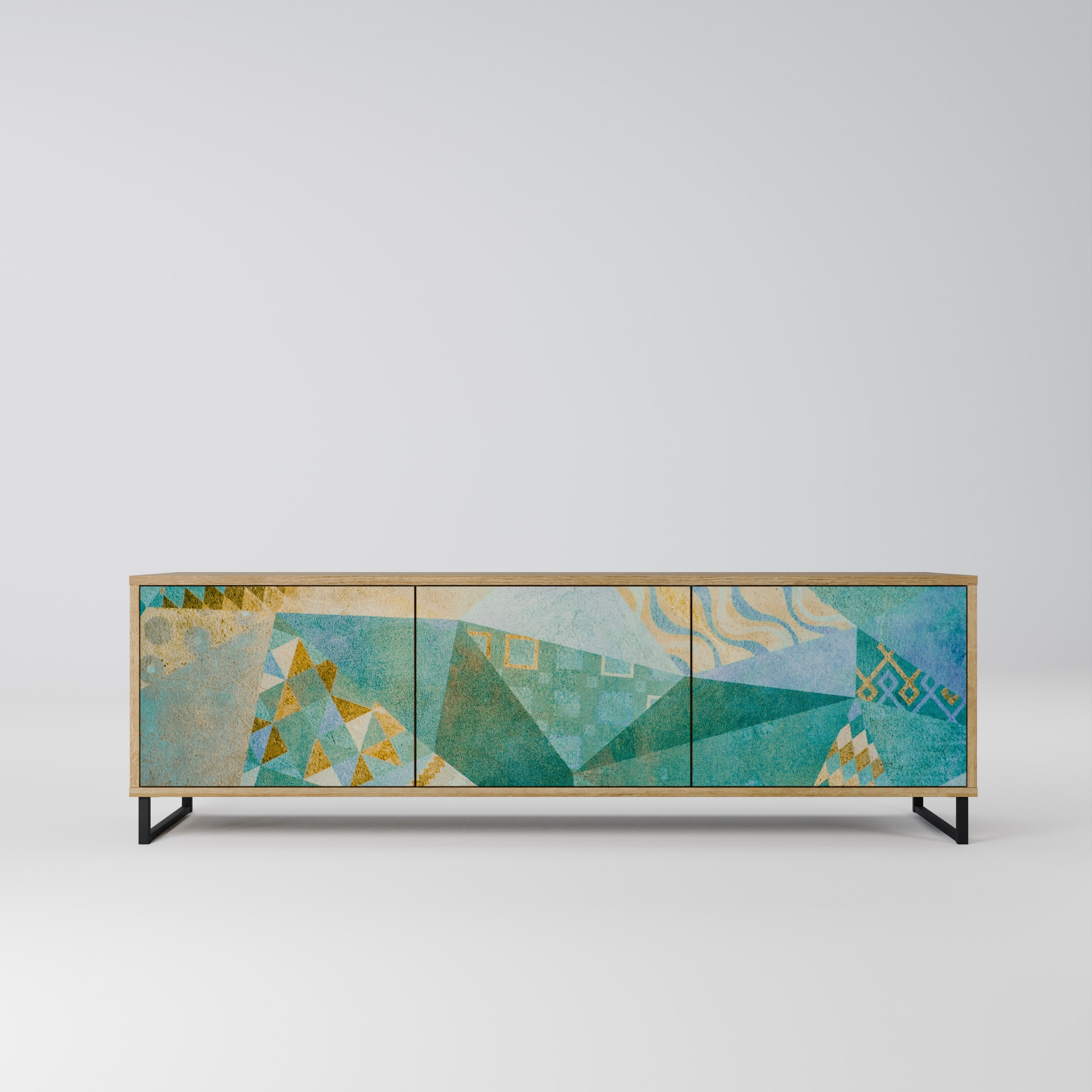 SPECTRUM SPLENDOR Móvel de TV com 3 Portas em Efeito Carvalho