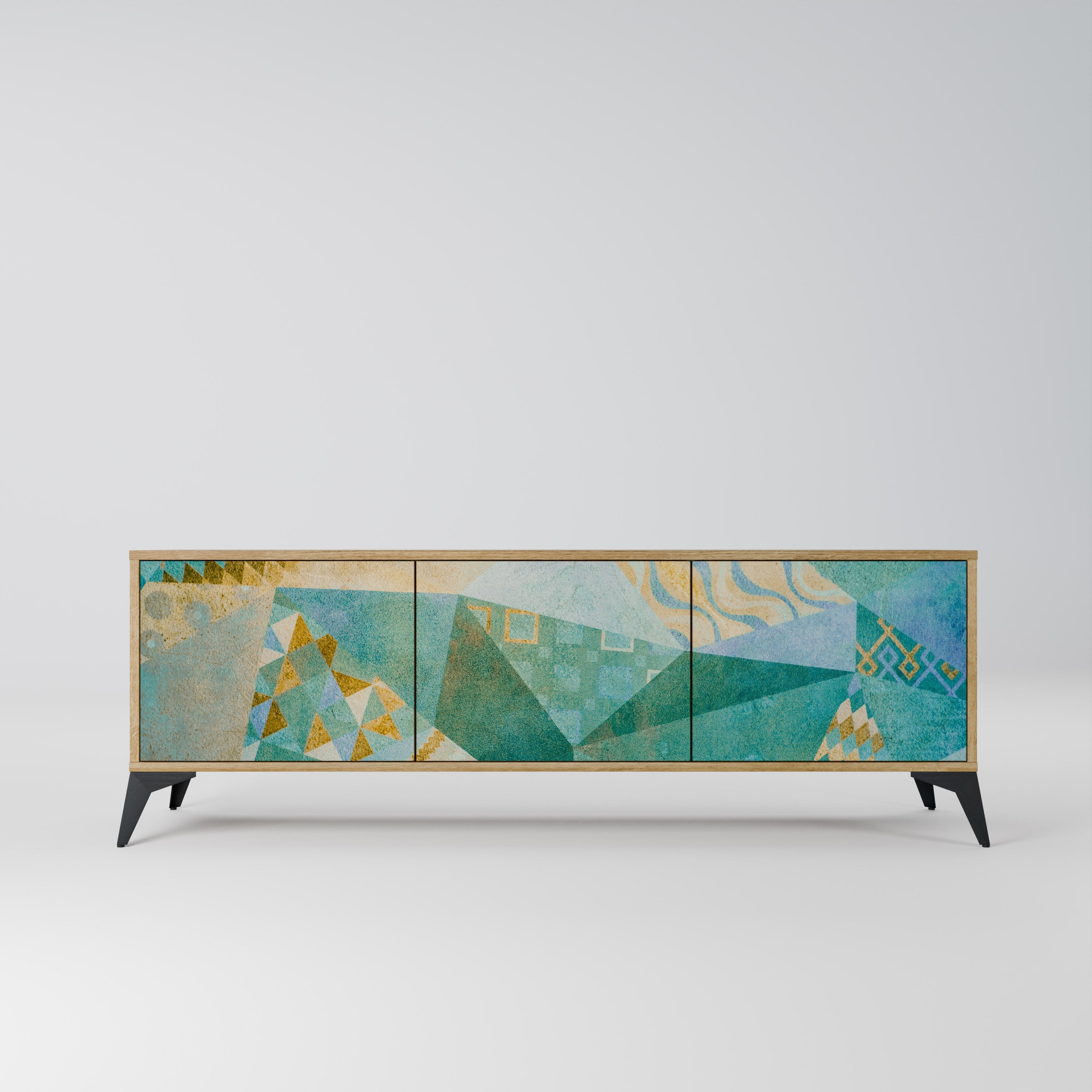 SPECTRUM SPLENDOR Móvel de TV com 3 Portas em Efeito Carvalho