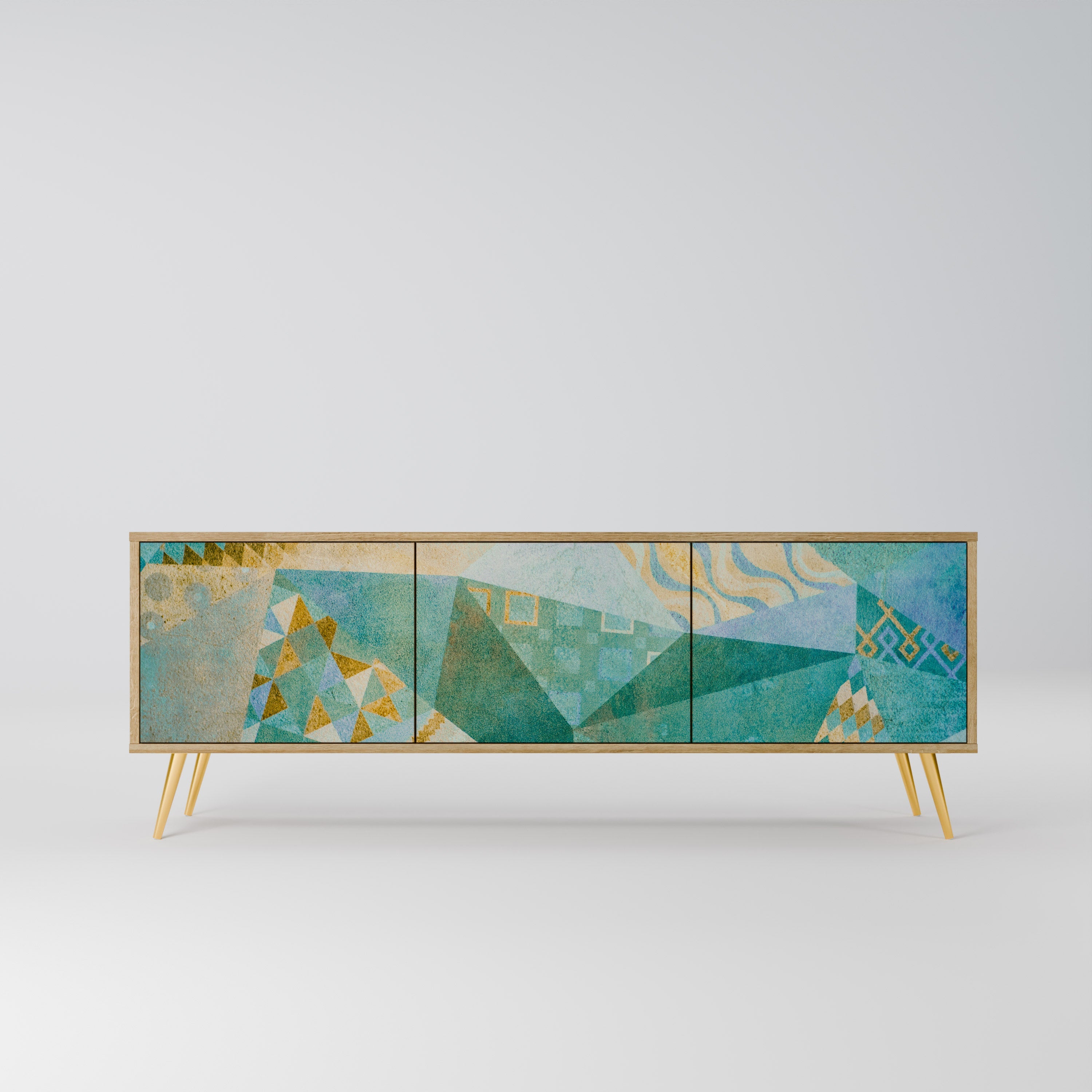 SPECTRUM SPLENDOR Móvel de TV com 3 Portas em Efeito Carvalho