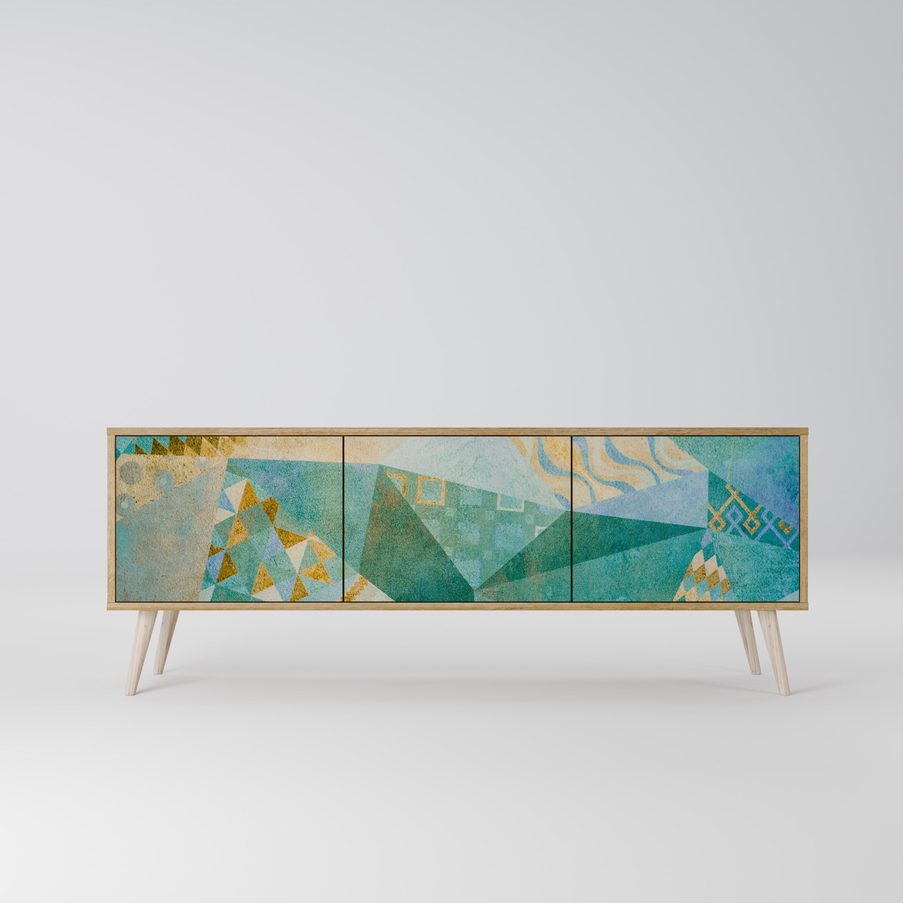 SPECTRUM SPLENDOR Móvel de TV com 3 Portas em Efeito Carvalho