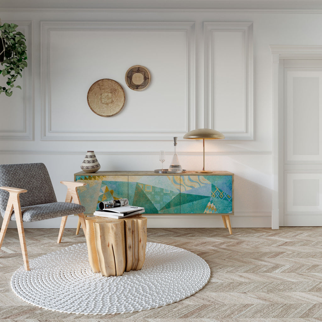 SPECTRUM SPLENDOR Móvel de TV com 3 Portas em Efeito Carvalho