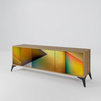 PIERCING SHARPNESS Móvel de TV com 3 Portas em Efeito Carvalho