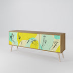 BODY LANGUAGE Móvel de TV com 3 Portas em Efeito Carvalho