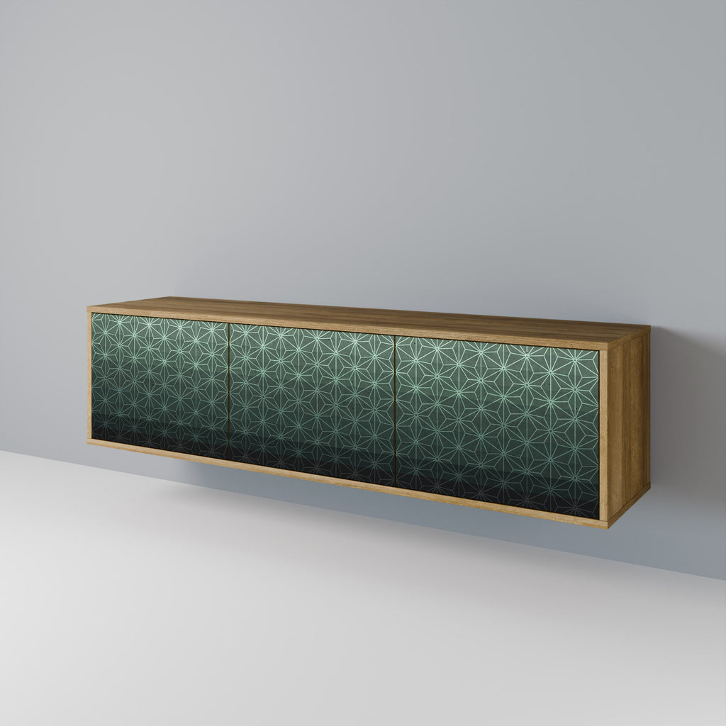 ORNAMENTAL GLIMMER Móvel de TV com 3 Portas em Efeito Carvalho