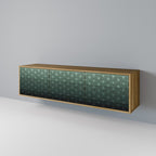 ORNAMENTAL GLIMMER Móvel de TV com 3 Portas em Efeito Carvalho