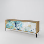 ABSTRACT THOUGHTS Móvel de TV com 3 Portas em Efeito Carvalho