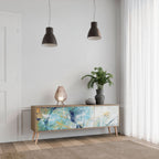 ABSTRACT THOUGHTS Móvel de TV com 3 Portas em Efeito Carvalho