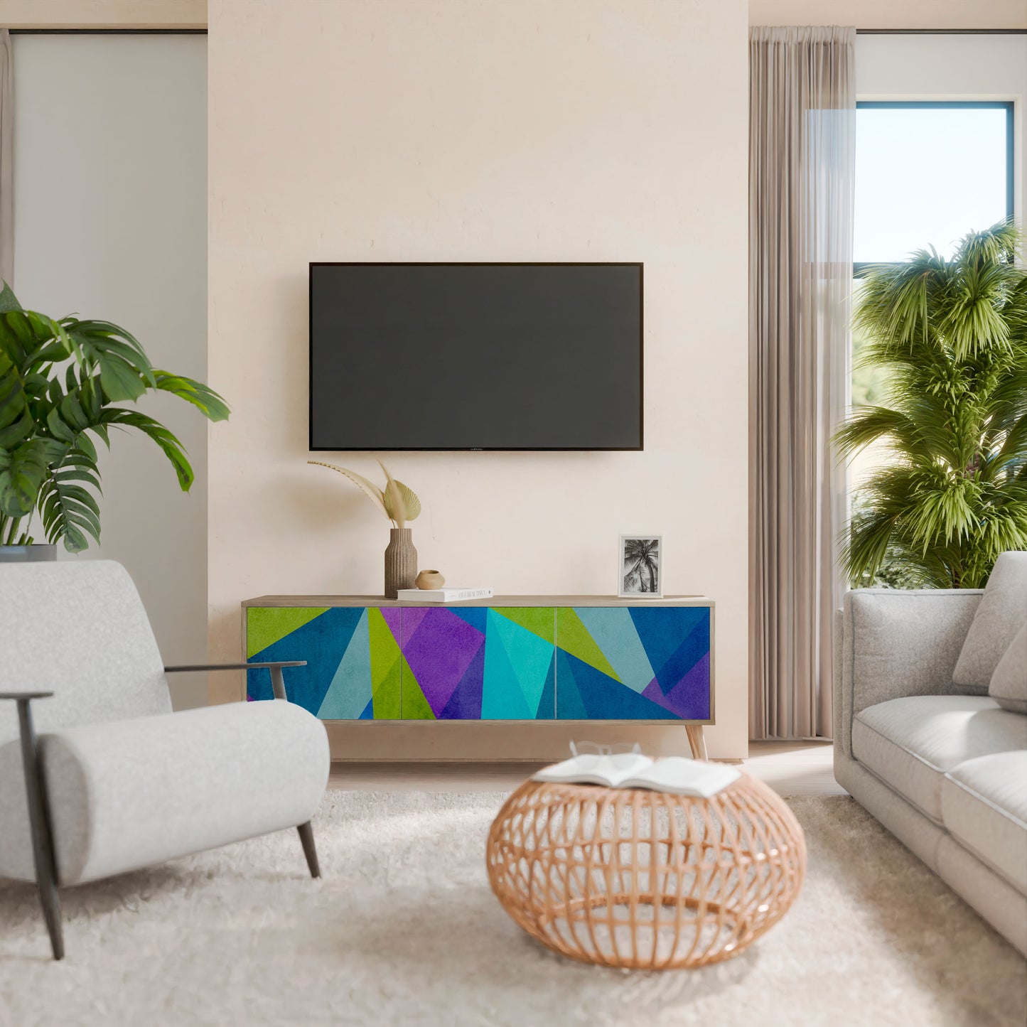 COLD SHOWCASE 3-Door TV Cabinet