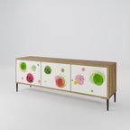 COLORFUL COSMOS Móvel de TV com 3 Portas em Efeito Carvalho