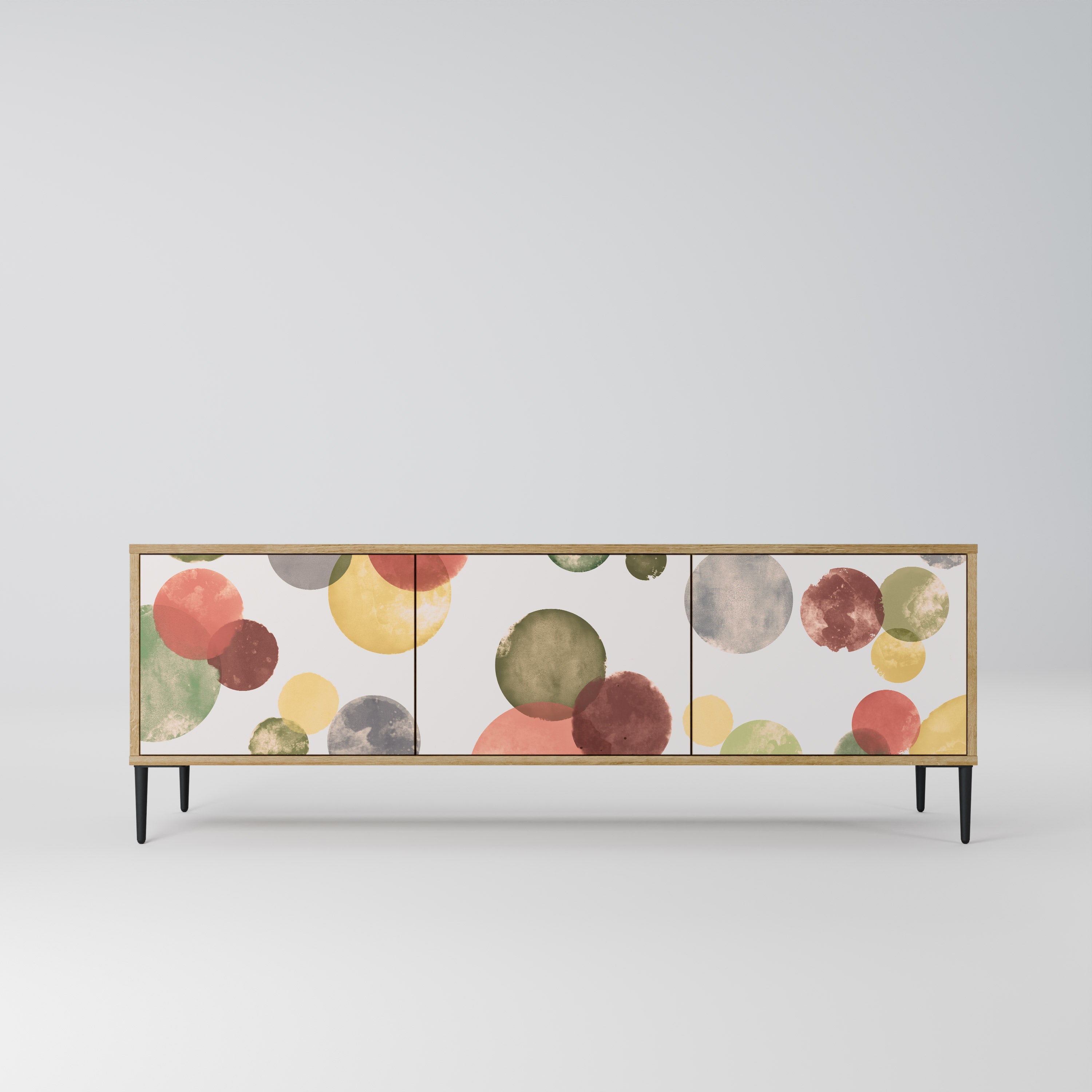 FLEETING HAPPINESS Móvel de TV com 3 Portas em Efeito Carvalho