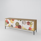 FLEETING HAPPINESS Móvel de TV com 3 Portas em Efeito Carvalho