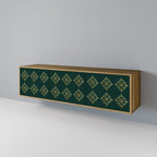 ROYAL MEDALLION Móvel de TV com 3 Portas em Efeito Carvalho