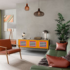 TEARS IN HEAVEN Móvel de TV com 3 Portas em Efeito Carvalho