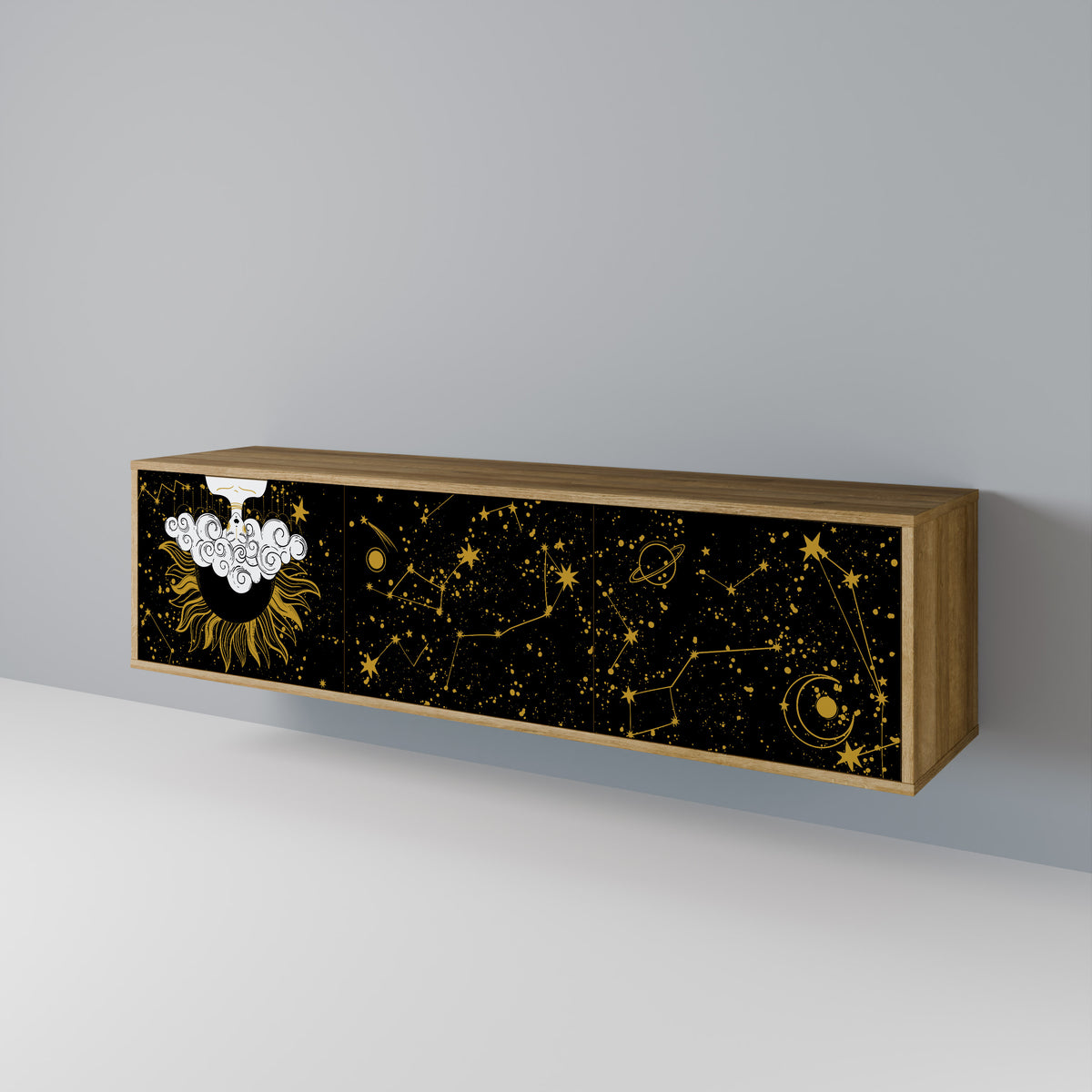 STELLAR CONSTELLATIONS Móvel de TV de 3 Portas