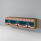 ROYAL COMPOSITION Móvel de TV com 3 Portas em Efeito Carvalho