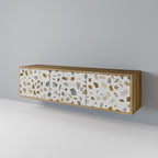 PIECES OF TOMORROW Móvel de TV com 3 Portas em Efeito Carvalho