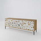 PIECES OF TOMORROW Móvel de TV com 3 Portas em Efeito Carvalho