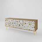 PIECES OF TOMORROW Móvel de TV com 3 Portas em Efeito Carvalho