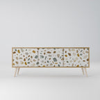 PIECES OF TOMORROW Móvel de TV com 3 Portas em Efeito Carvalho