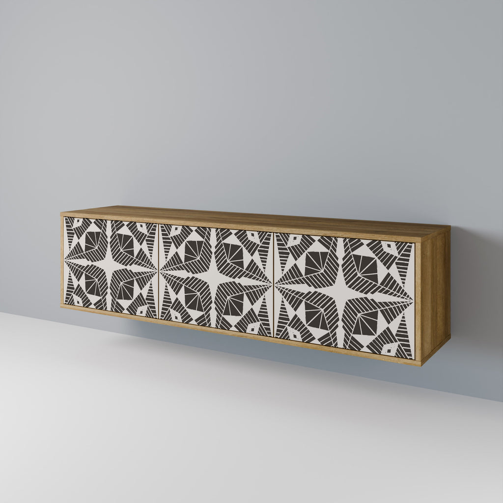 MONOCHROME NEXUS Móvel de TV com 3 Portas em Efeito Carvalho