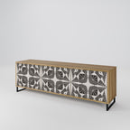 MONOCHROME NEXUS Móvel de TV com 3 Portas em Efeito Carvalho