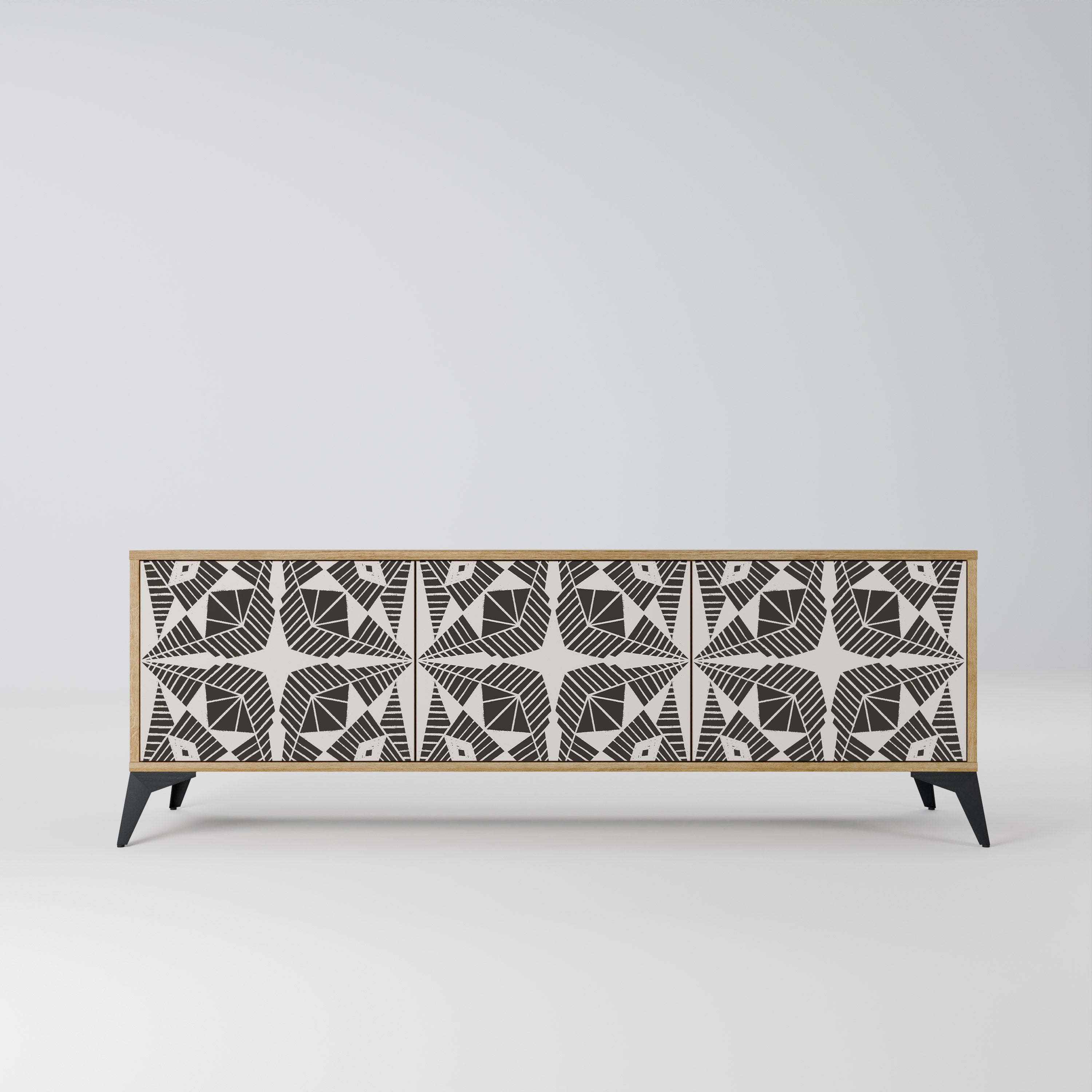 MONOCHROME NEXUS Móvel de TV com 3 Portas em Efeito Carvalho