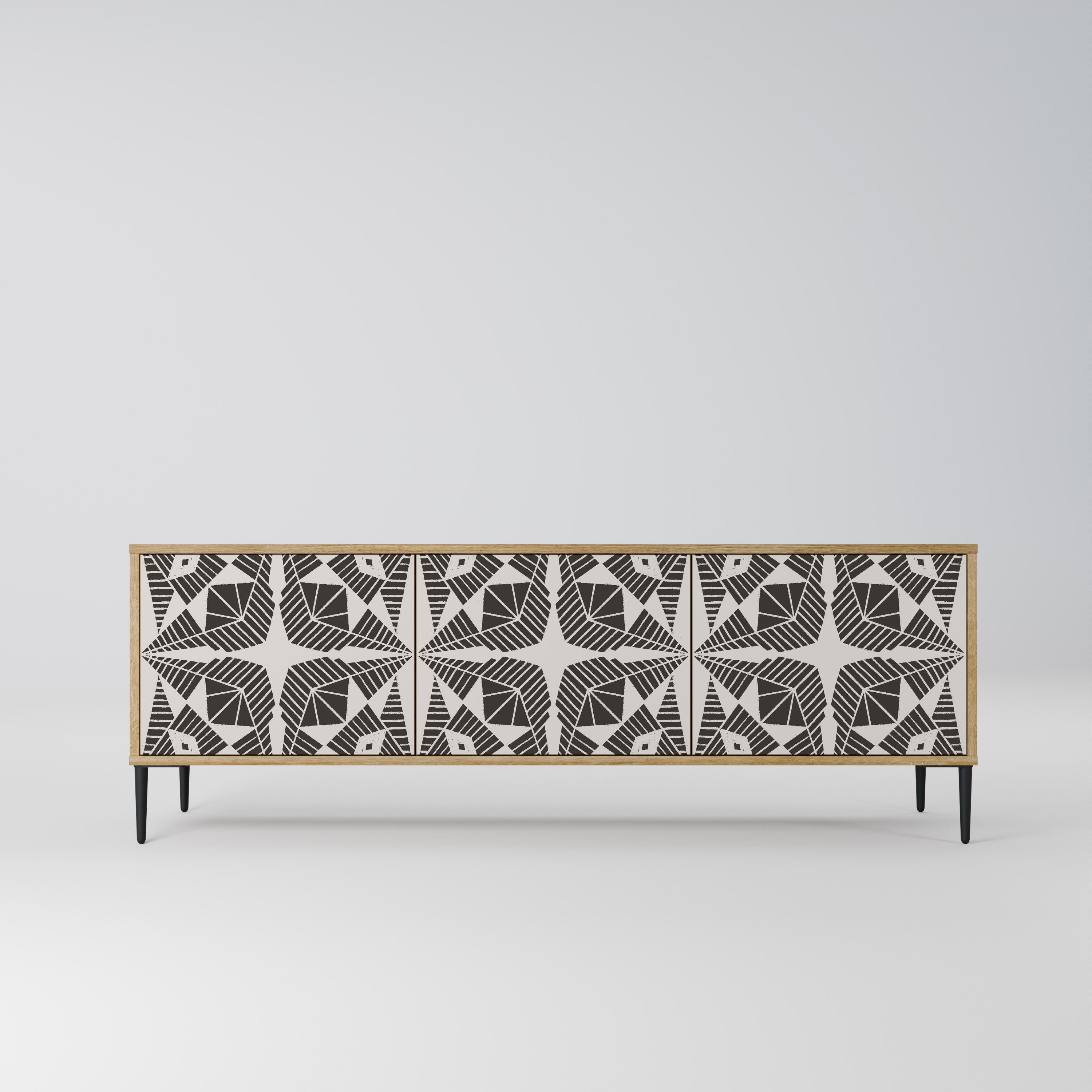 MONOCHROME NEXUS Móvel de TV com 3 Portas em Efeito Carvalho