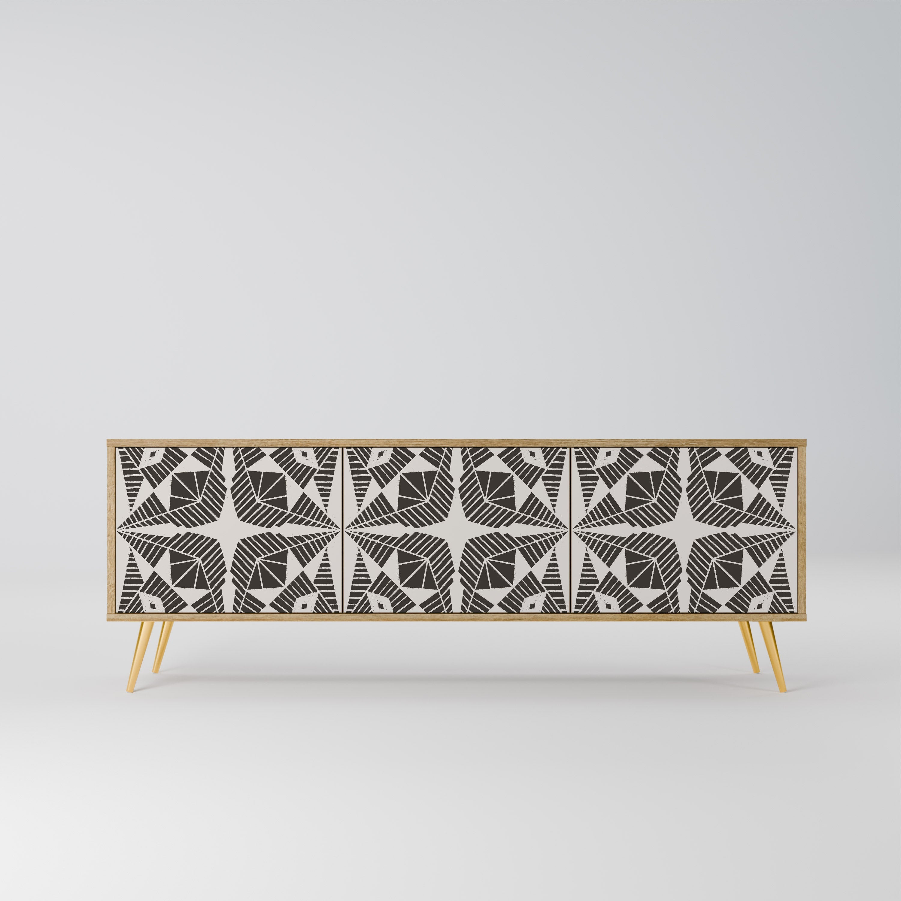 MONOCHROME NEXUS Móvel de TV com 3 Portas em Efeito Carvalho