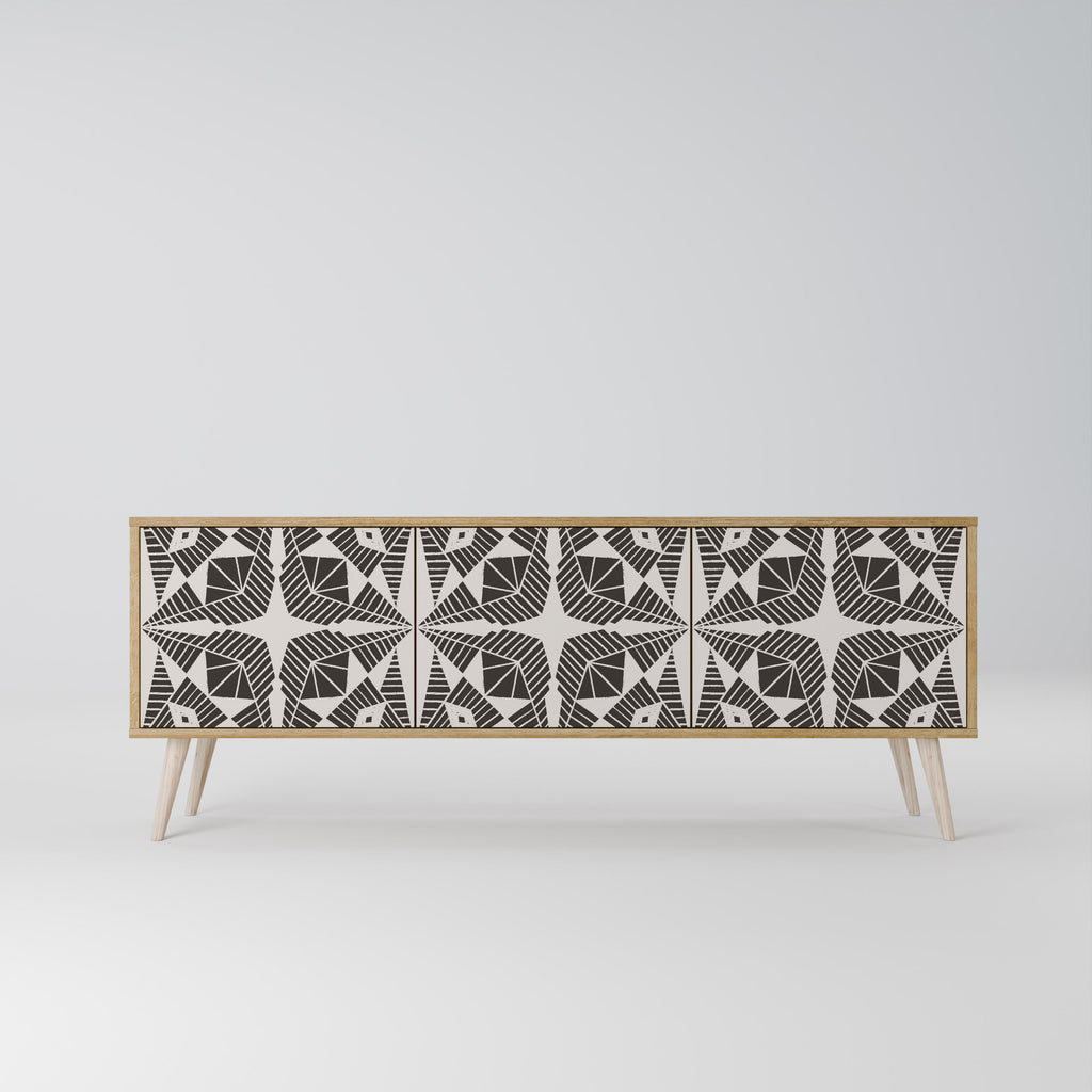 MONOCHROME NEXUS Móvel de TV com 3 Portas em Efeito Carvalho