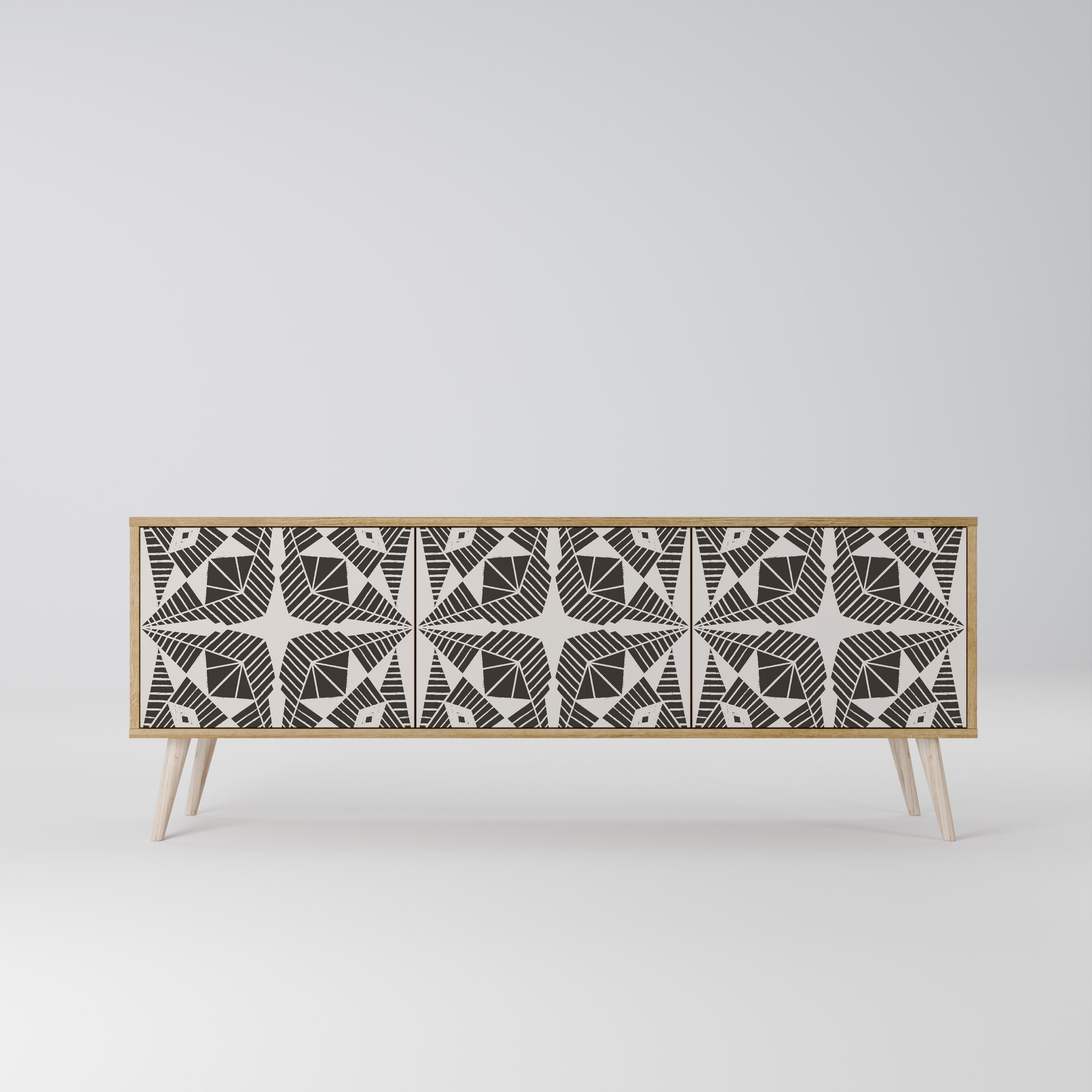 MONOCHROME NEXUS Móvel de TV com 3 Portas em Efeito Carvalho