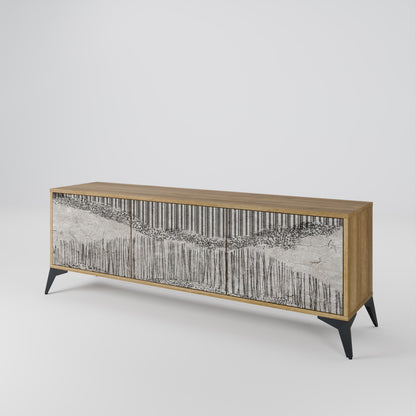 GRAIN LINES 3-Door TV Cabinet