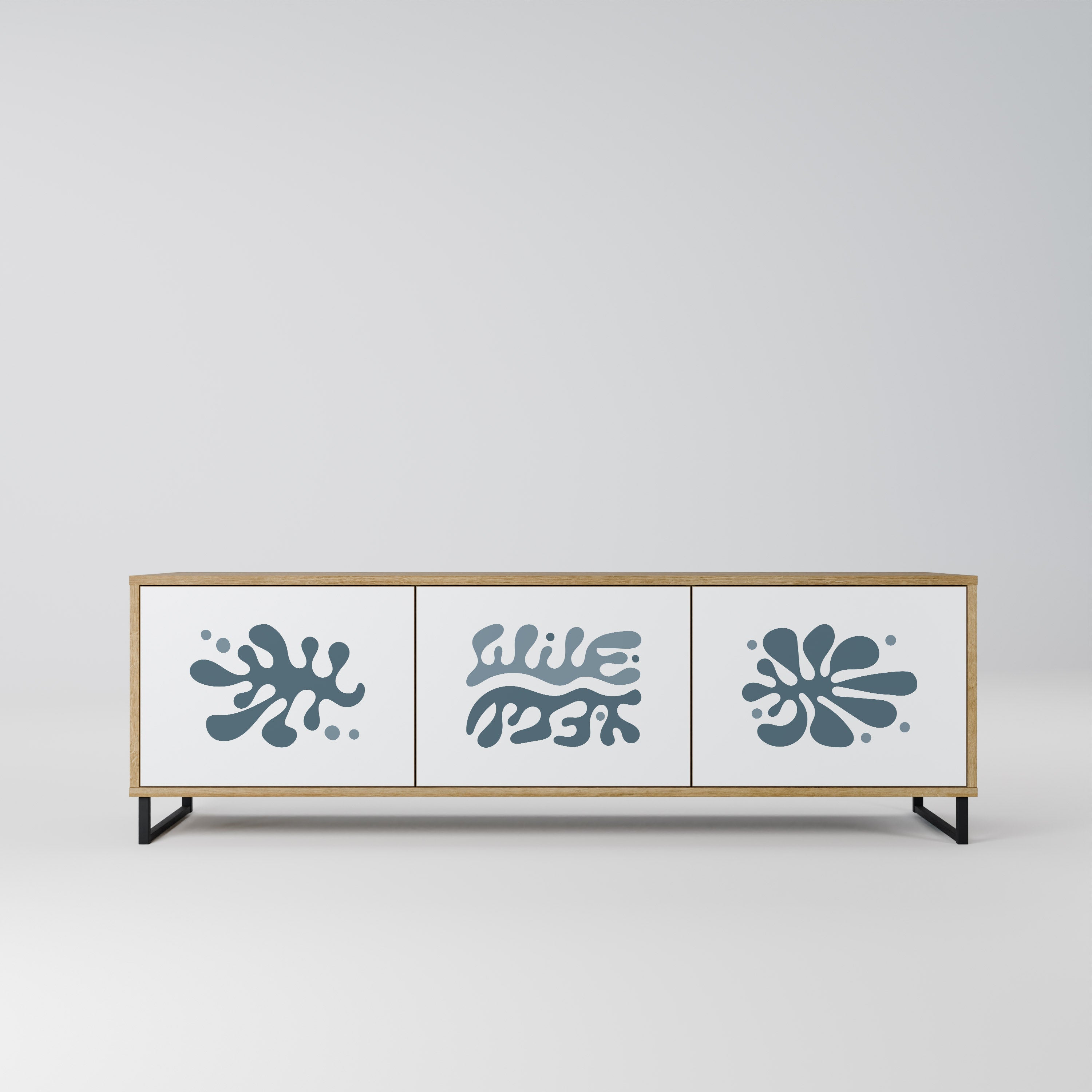 WONDERLAND VEGETATION Móvel de TV com 3 Portas em Efeito Carvalho