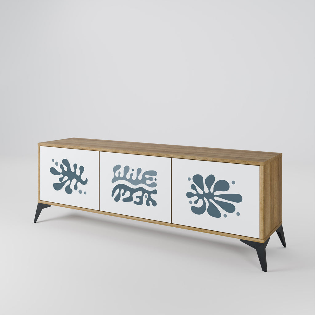 WONDERLAND VEGETATION Móvel de TV com 3 Portas em Efeito Carvalho