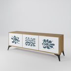 WONDERLAND VEGETATION Móvel de TV com 3 Portas em Efeito Carvalho