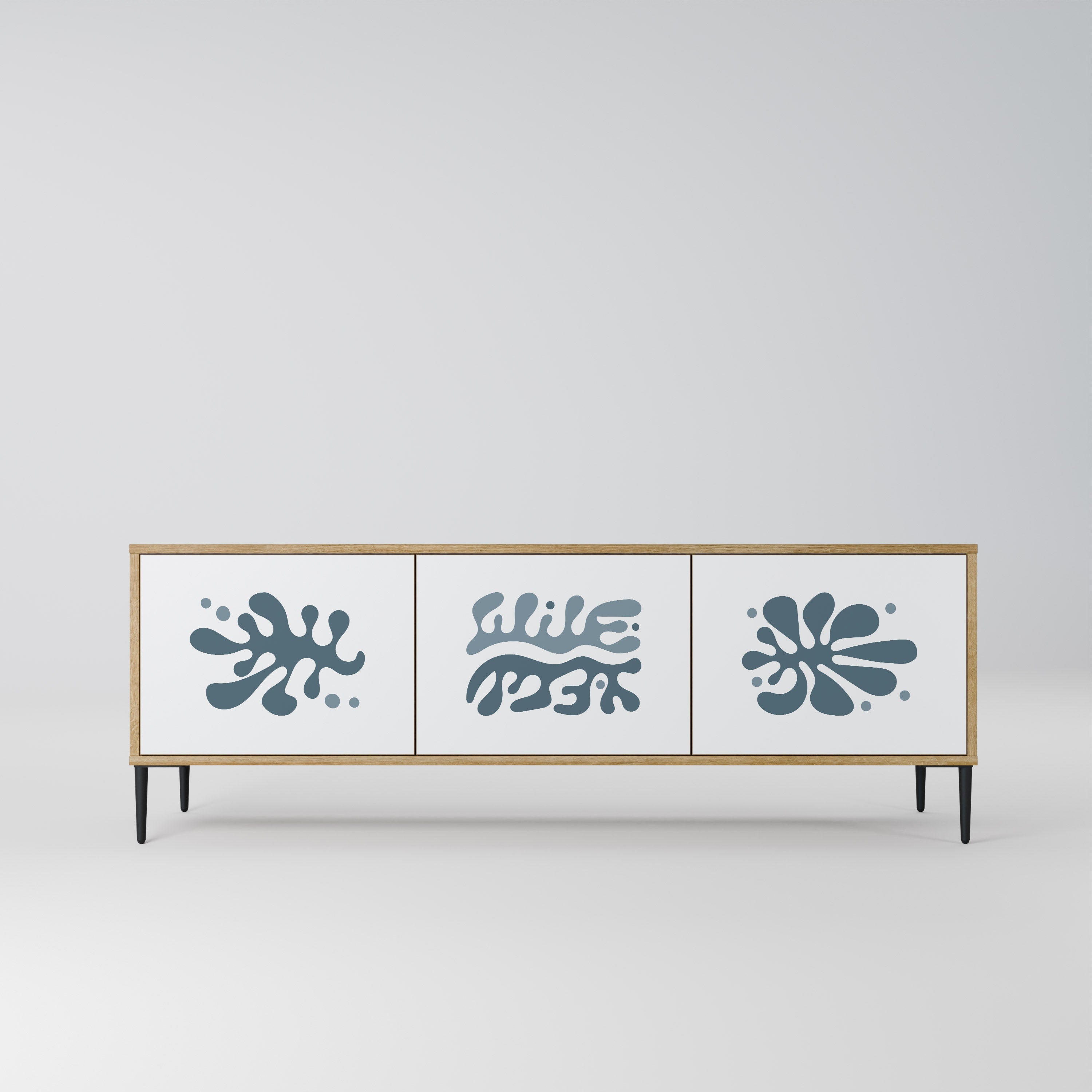 WONDERLAND VEGETATION Móvel de TV com 3 Portas em Efeito Carvalho