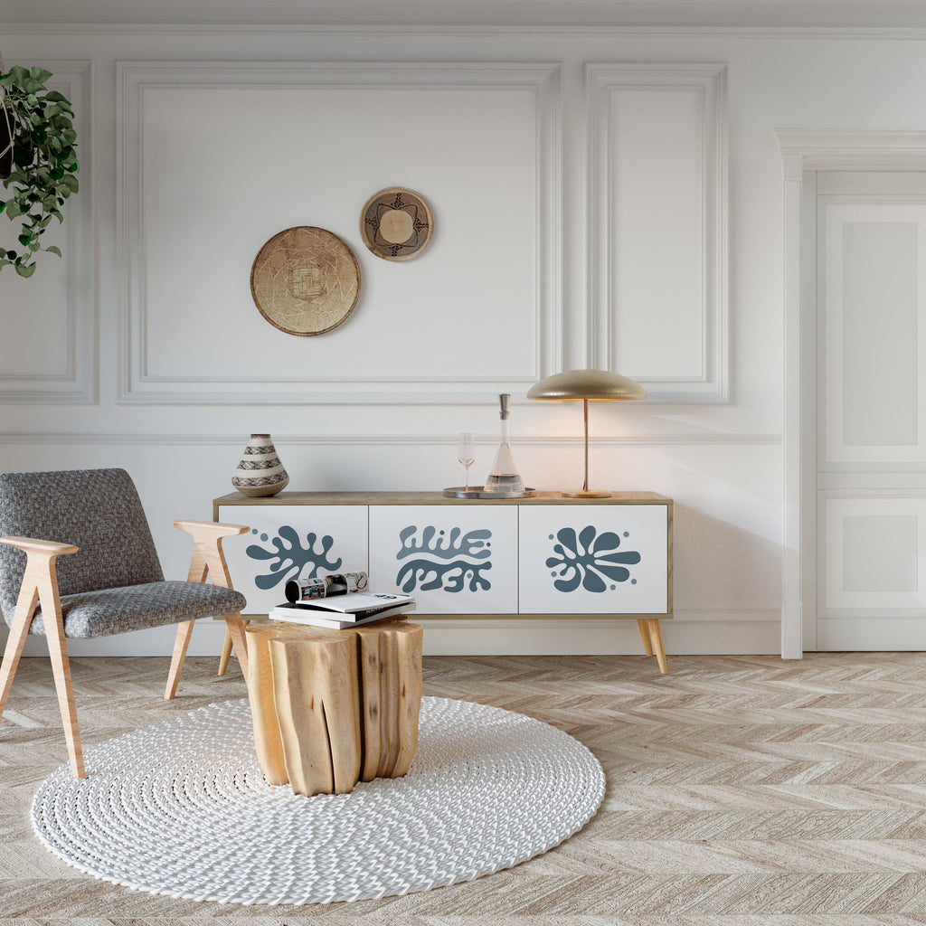 WONDERLAND VEGETATION Móvel de TV com 3 Portas em Efeito Carvalho