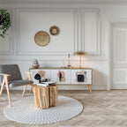 COLORFUL SHAPES Móvel de TV com 3 Portas em Efeito Carvalho