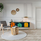 TOGETHER BUT SEPARATELY Móvel de TV com 3 Portas em Efeito Carvalho