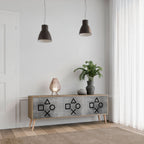 GAMER CHOICE Móvel de TV com 3 Portas em Efeito Carvalho